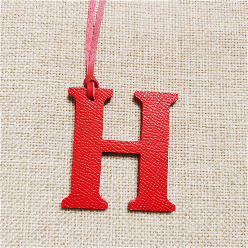 ขายส่งของแท้หนัง D E F G H Ini - Monogram Keychain Leather บทวิจารณ์และราคา