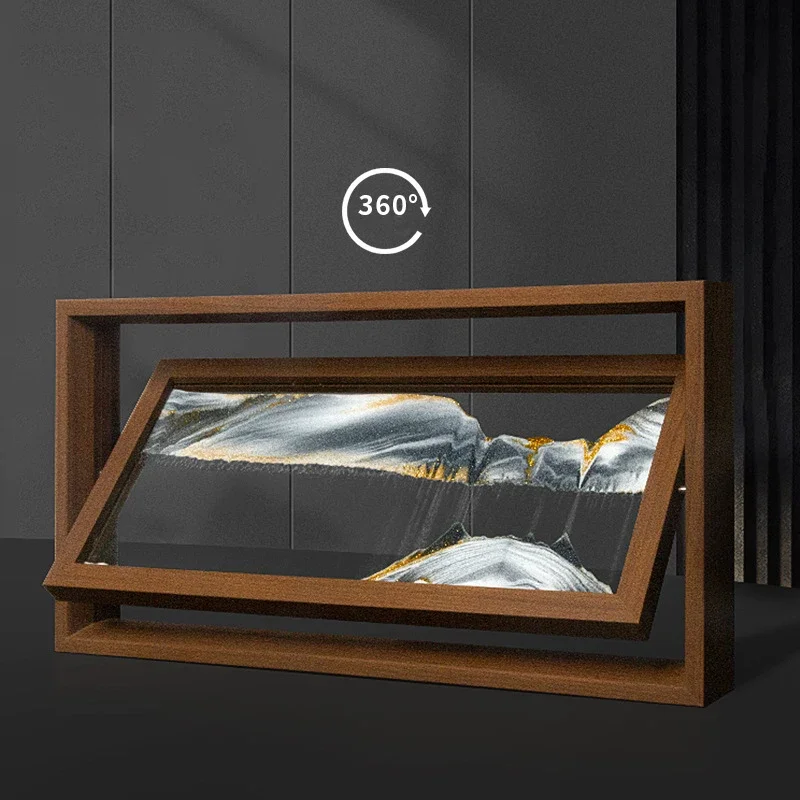 รูปภาพศิลปะทรายเคลื่อนไหว3D หม - Engraved Wood Frame บทวิจารณ์และราคา