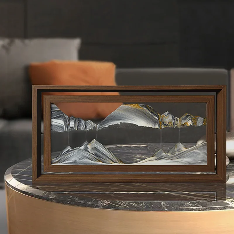 รูปภาพศิลปะทรายเคลื่อนไหว3D หม - Engraved Wood Frame บทวิจารณ์และราคา