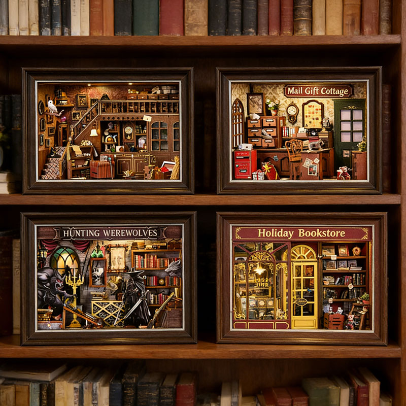 ชุดคิท DIY 3D บ้านตุ๊กตาไม้ขนา - Engraved Wood Frame บทวิจารณ์และราคา