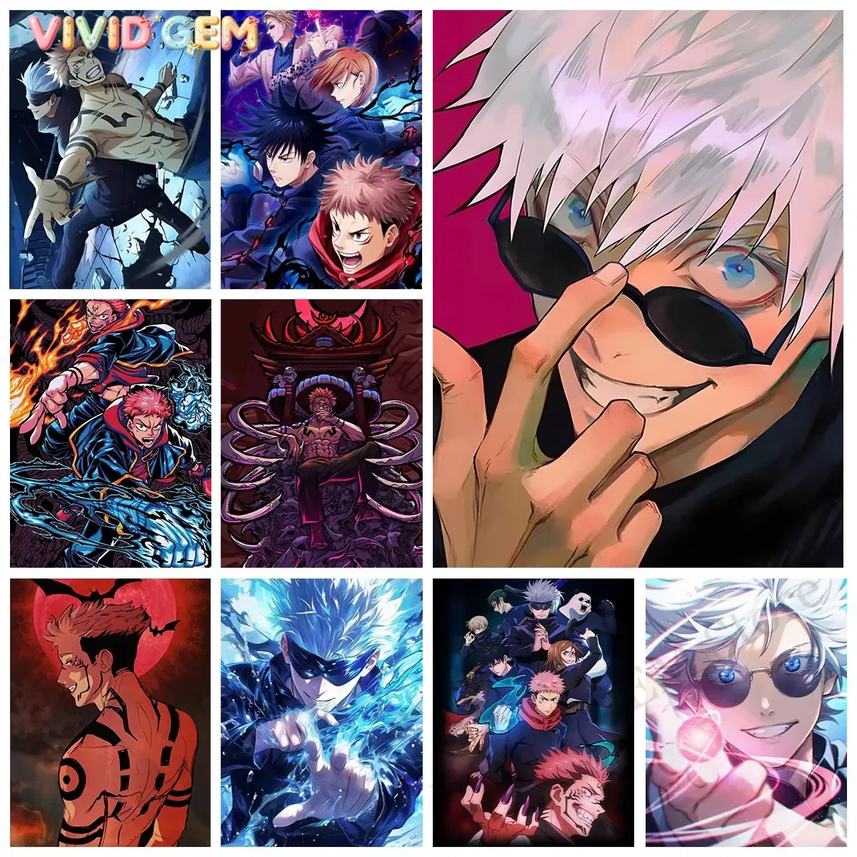 VIVID GEM ภาพเพชรจิตรกรรม จูจุ - Photo Mosaic Print บทวิจารณ์และราคา