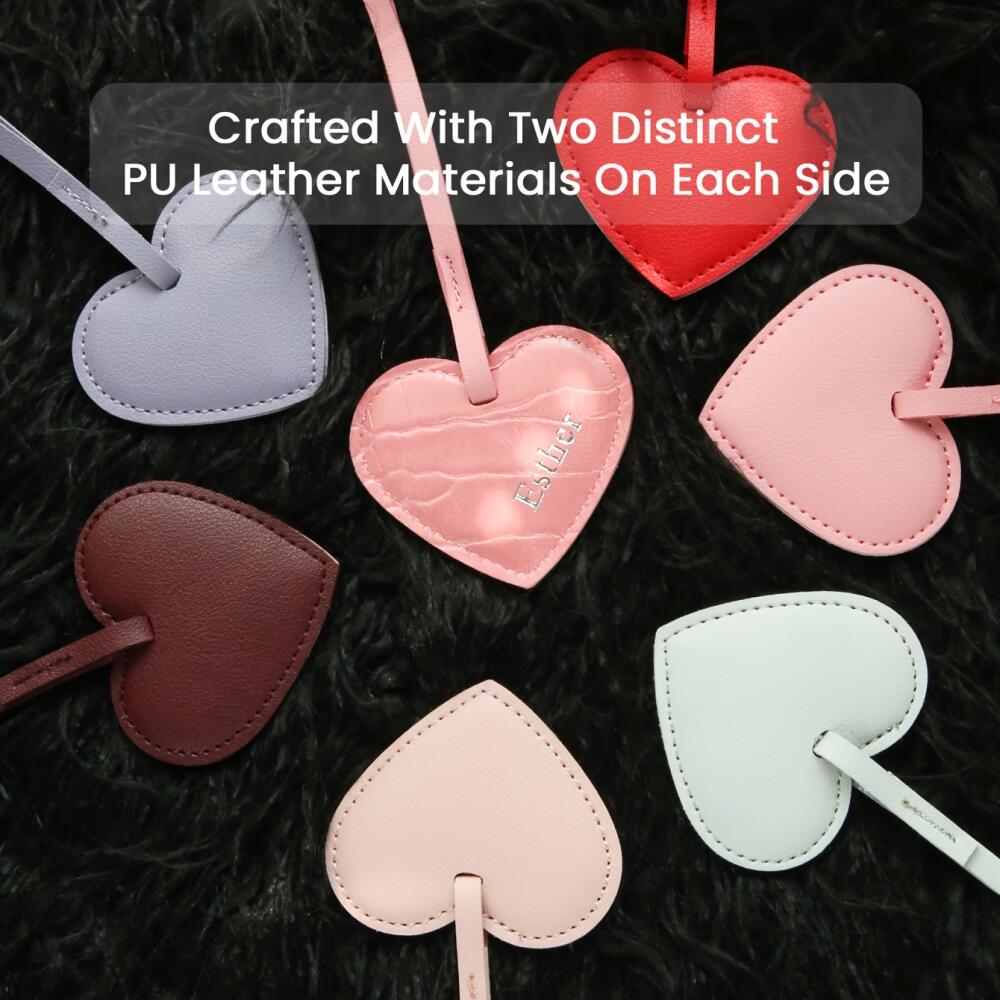 พวงกุญแจหนังจระเข้เทียมรูปหัวใ - Monogram Keychain Leather บทวิจารณ์และราคา
